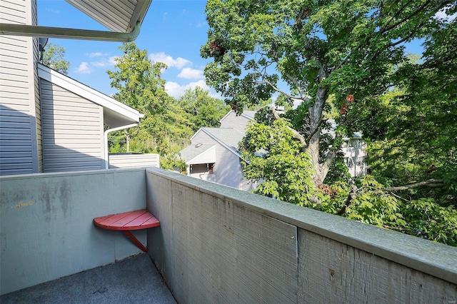 view of balcony