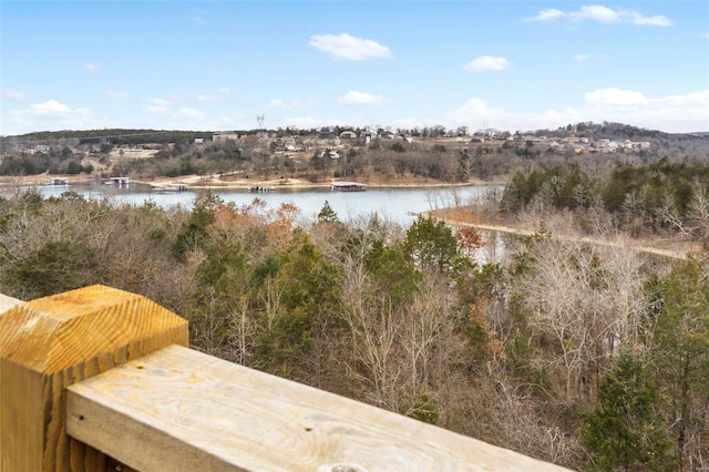 property view of water