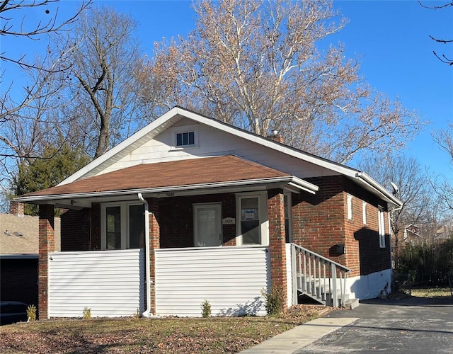 view of front of home