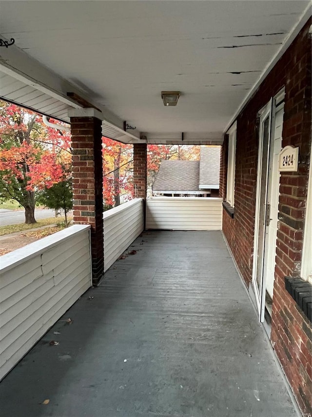 view of patio with covered porch