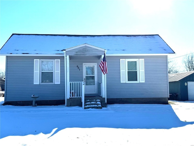 view of front of property