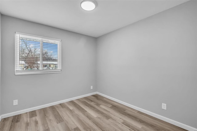 empty room featuring light hardwood / wood-style floors