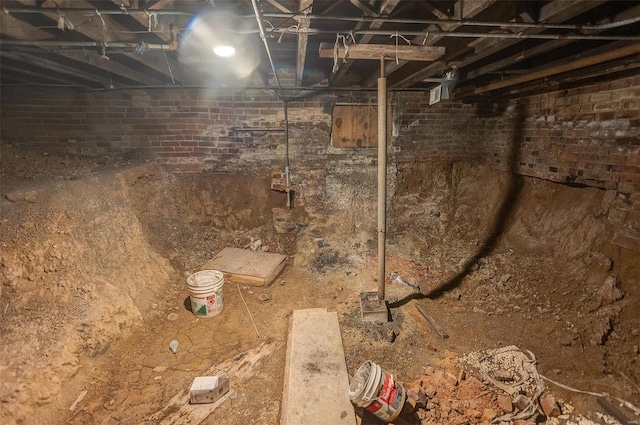 view of basement