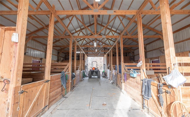 view of horse barn