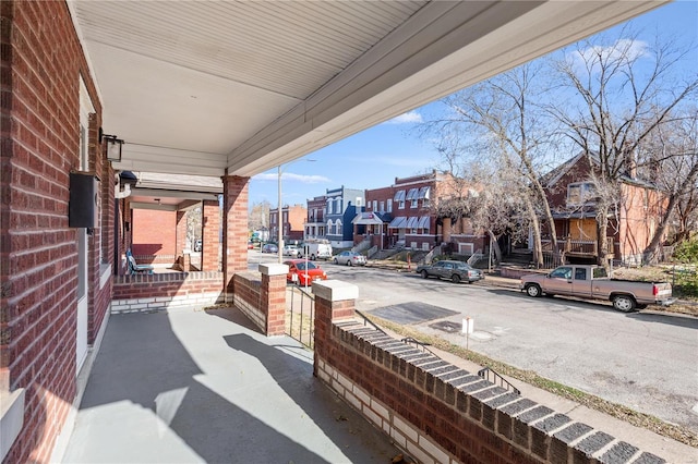 balcony with covered porch