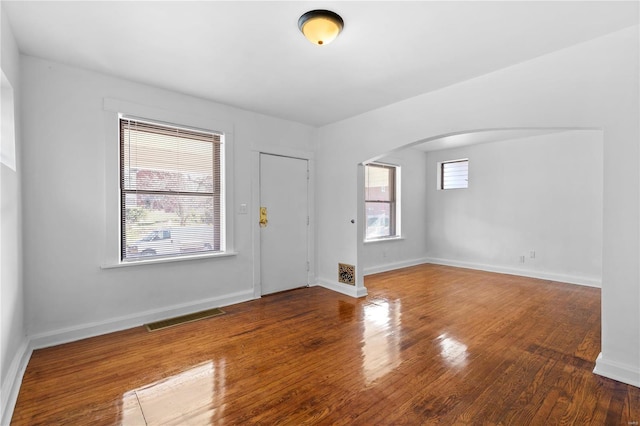 interior space featuring hardwood / wood-style flooring