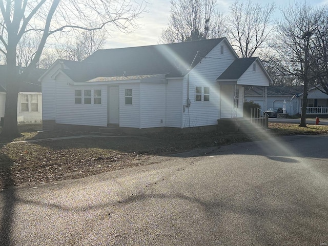 view of home's exterior