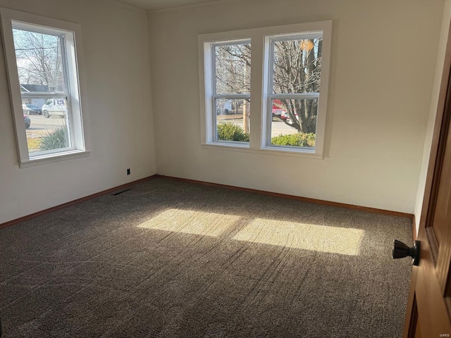 empty room with carpet floors