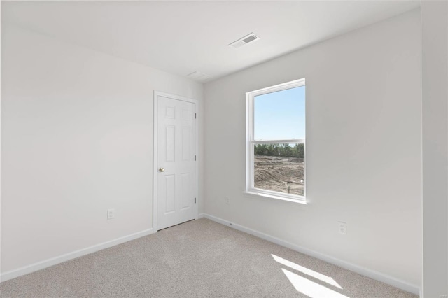 view of carpeted empty room