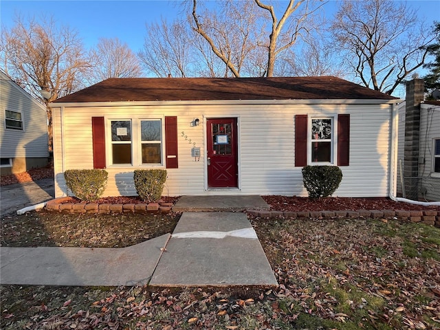 view of front of home