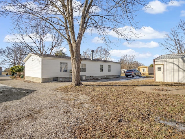 view of rear view of property