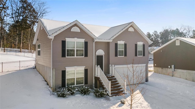 view of split foyer home