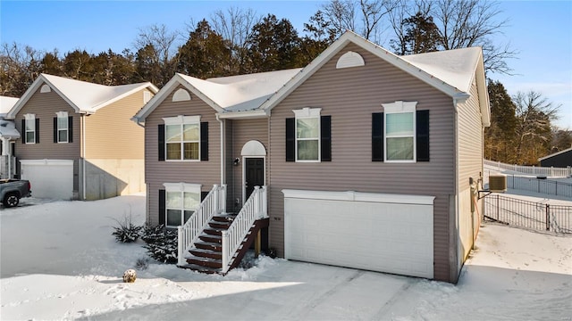 view of split foyer home