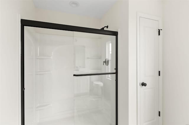 bathroom with walk in shower