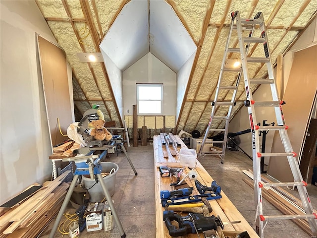 view of attic