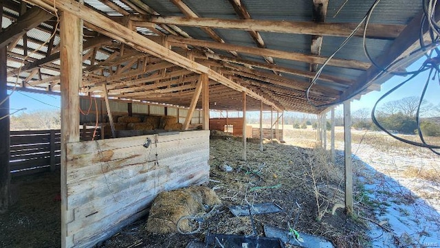 view of stable