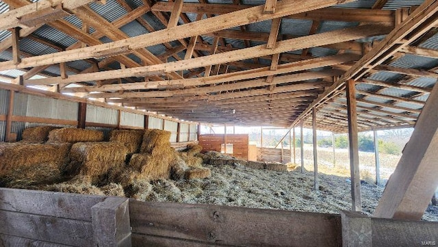 view of horse barn