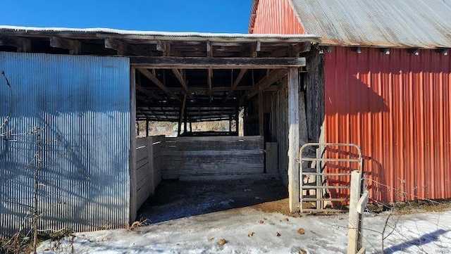 view of stable