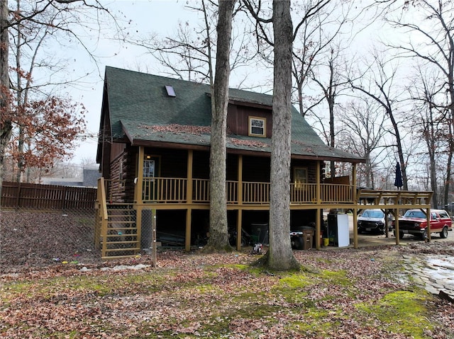 view of rear view of house