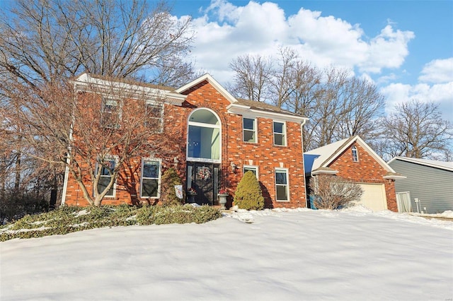 view of property featuring a garage