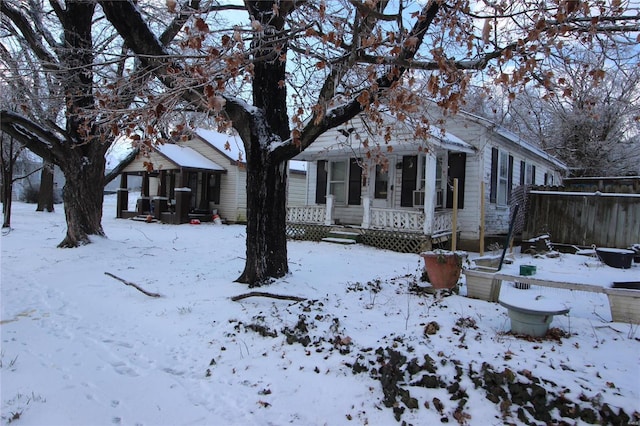 view of front of home