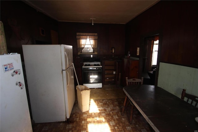 kitchen with white appliances