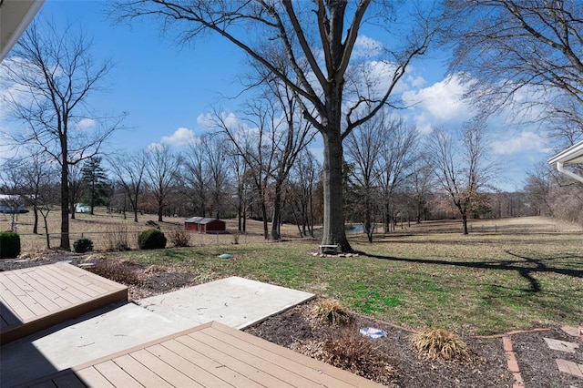 view of yard featuring a patio area