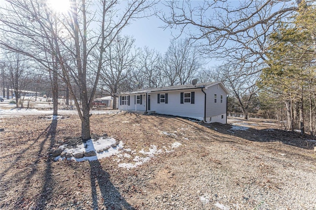 view of ranch-style home