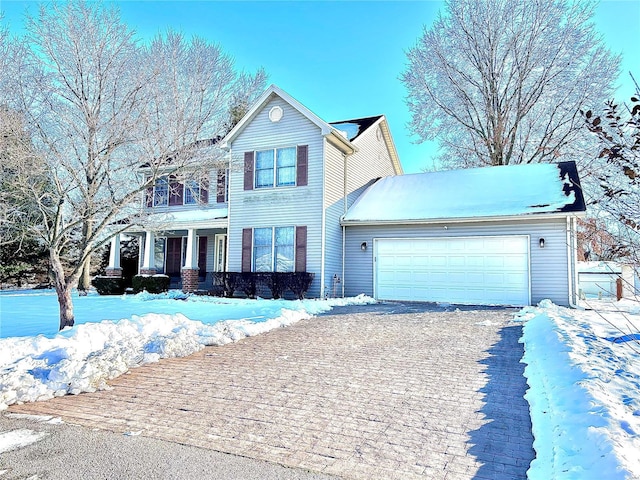 view of front of home featuring a garage