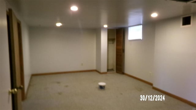 view of basement