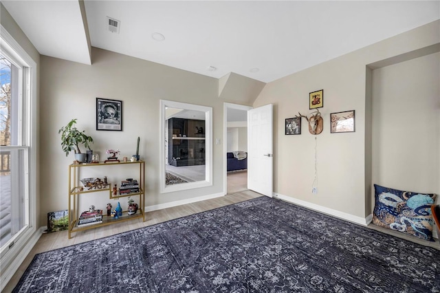 interior space featuring wood-type flooring