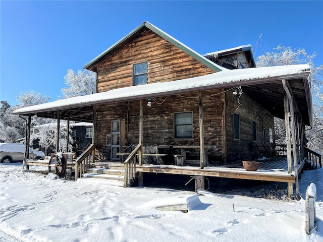 view of front of home with a porch