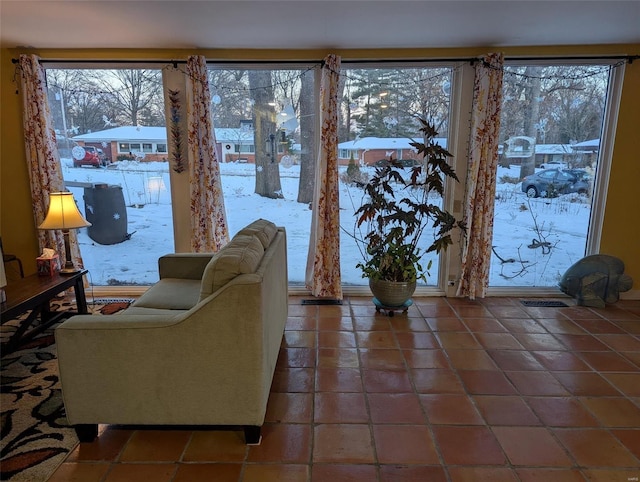 living room with a healthy amount of sunlight