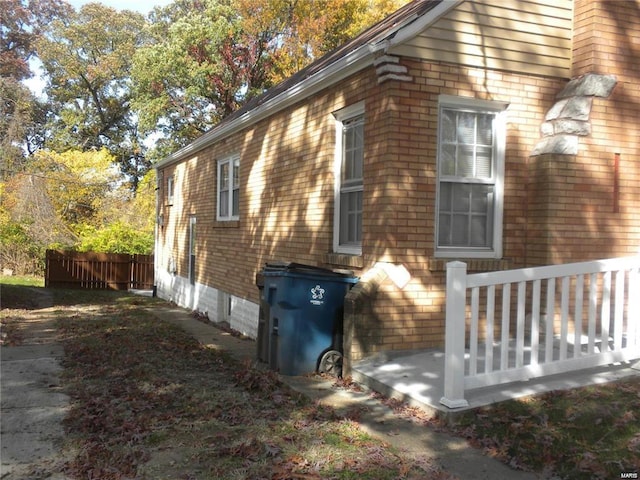 view of home's exterior