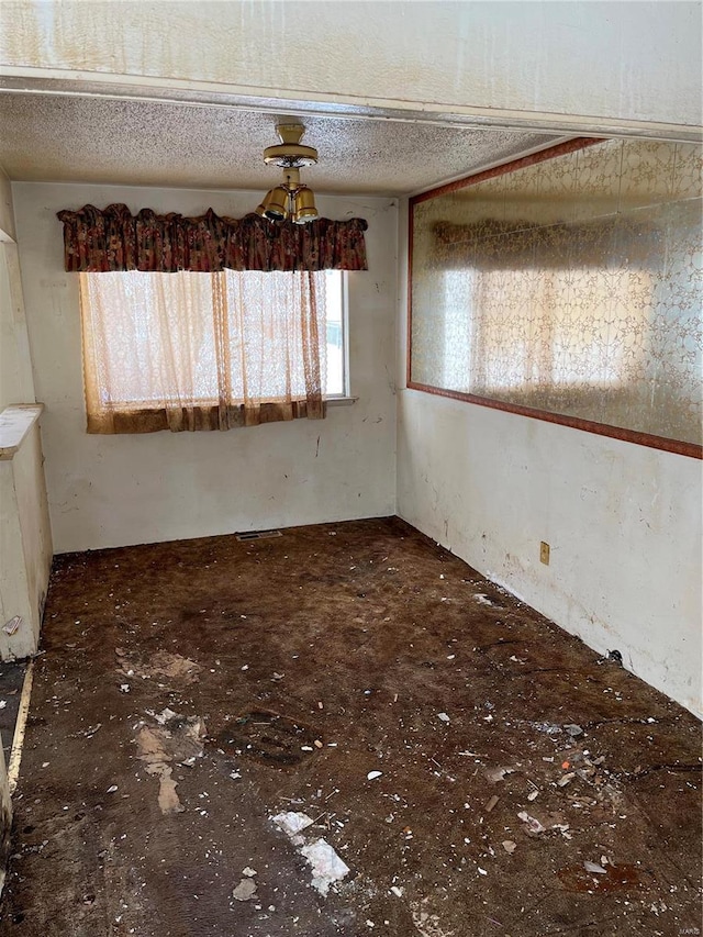 unfurnished dining area with radiator