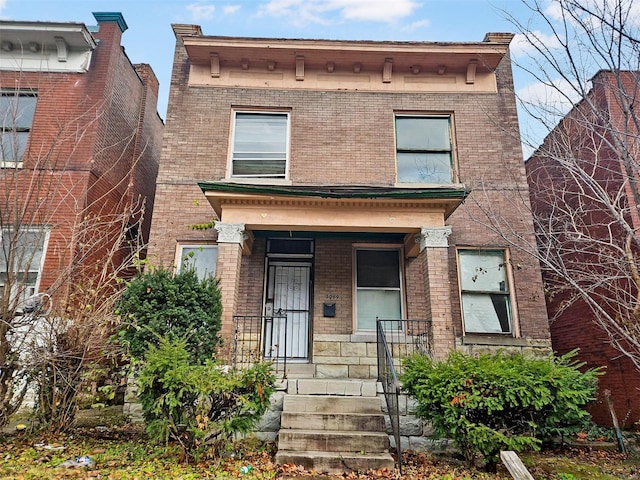 view of front of home with a porch