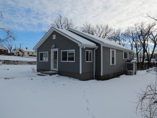 view of single story home