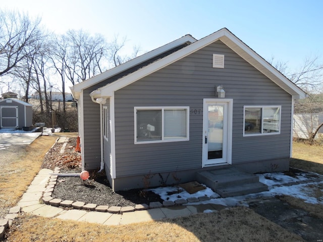 view of front of home