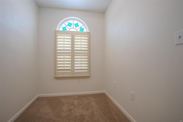 view of carpeted empty room