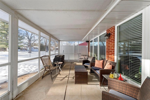 view of sunroom / solarium