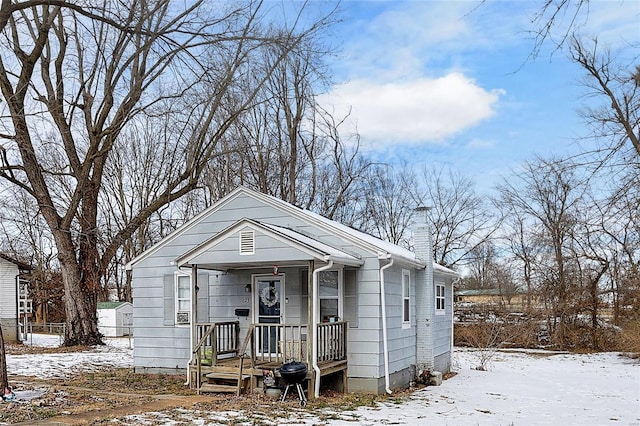 view of bungalow-style home