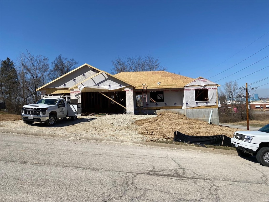 view of property in mid-construction