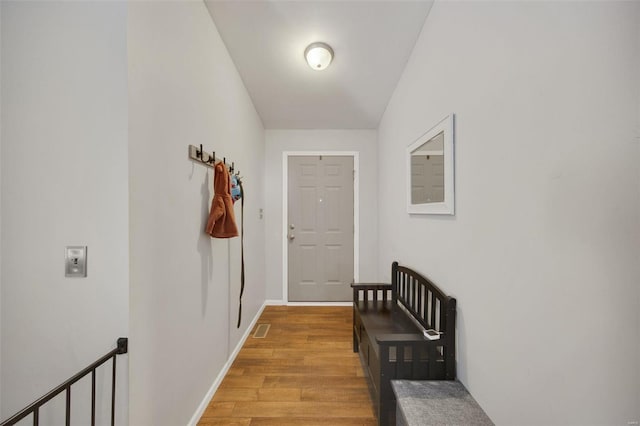 interior space with light wood-type flooring