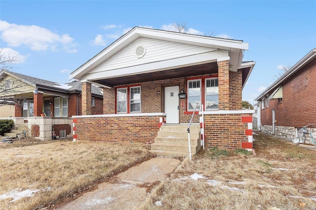 view of front of house featuring covered porch