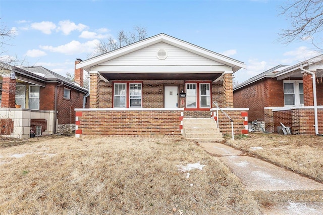 bungalow featuring covered porch