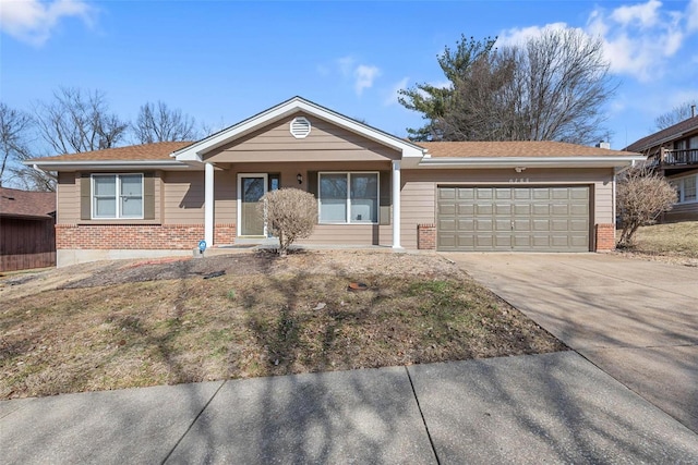 ranch-style house with a garage