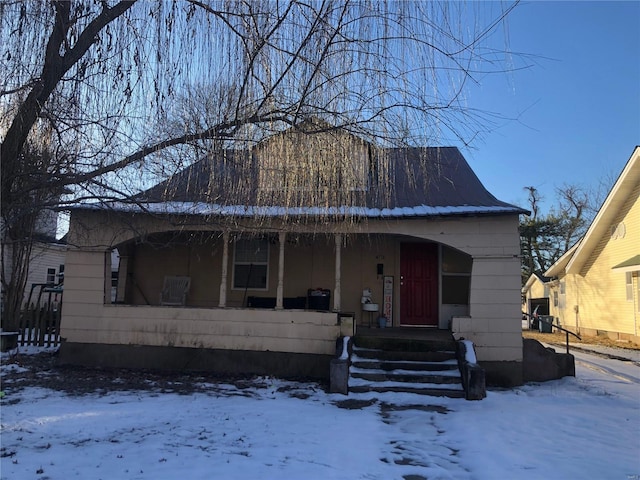 view of bungalow-style home