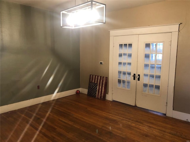 entrance foyer with dark wood-type flooring