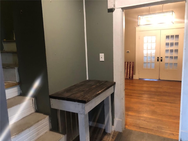 interior space with french doors