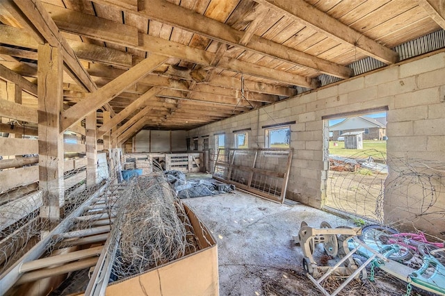 view of horse barn